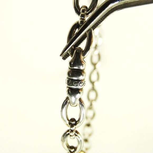 LAGOS Sterling Silver Purple Amethyst Set of Three Bangle Bracelets - Picture 11 of 11